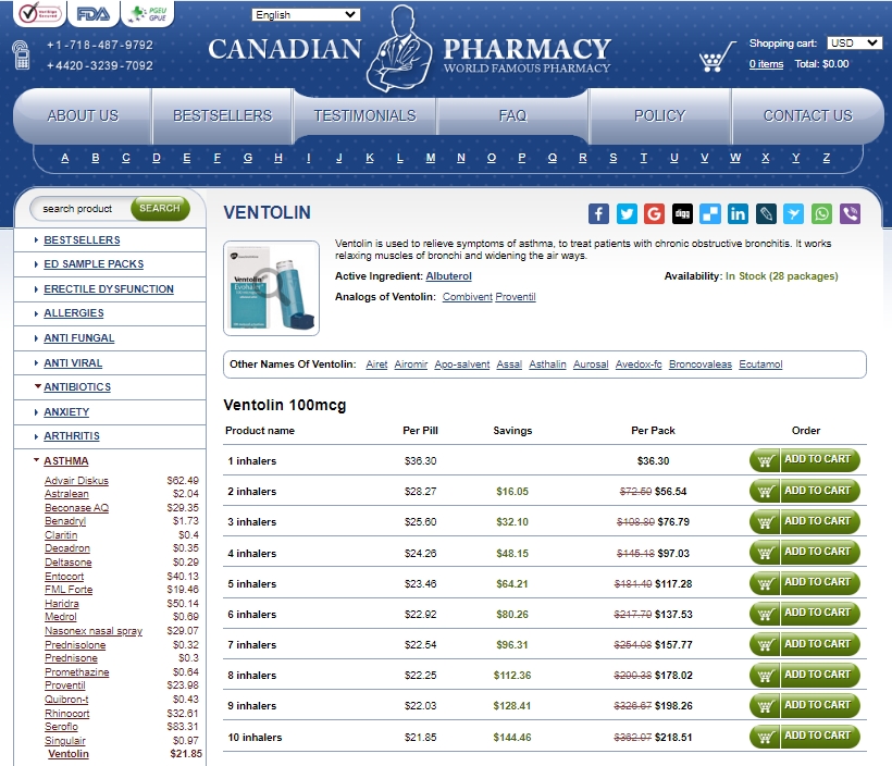 buy albuterol inhaler